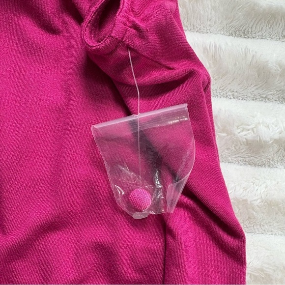 New York & Company Blouse Cut Out Halter Relaxed Fit Tank Top Medium Pink - Picture 5 of 7